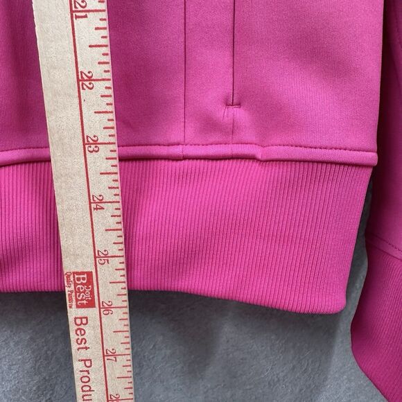 GSTQ Mens Medium Track Jacket Zip Up Hot Pink Athletic Luxury Streetwear NEW - Picture 9 of 12